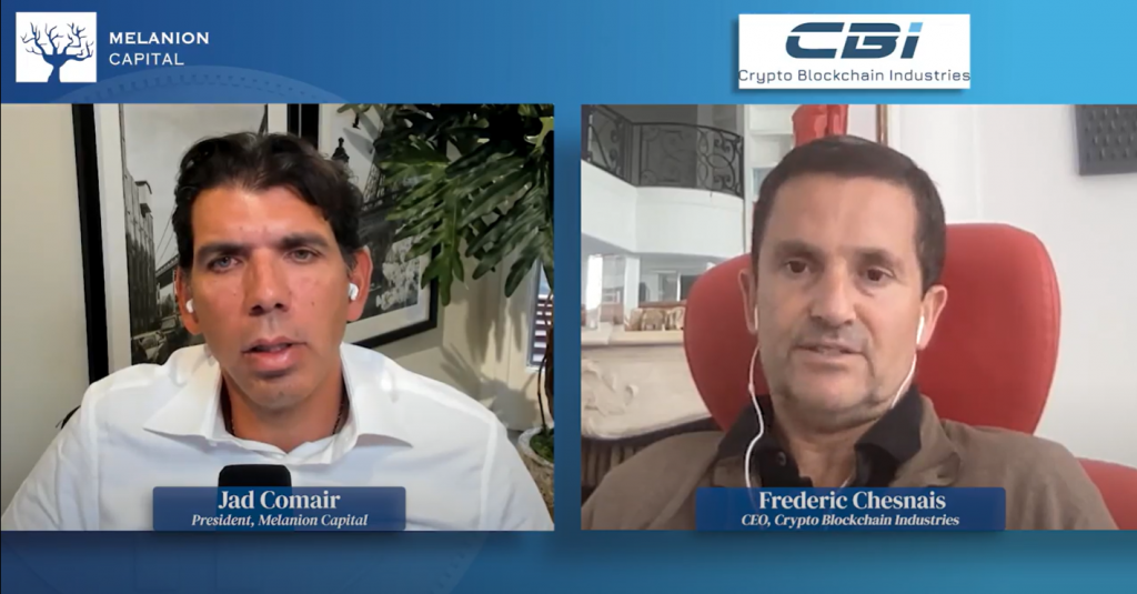 CEO of Crypto Blockchain Industries, Frederix Chesnais